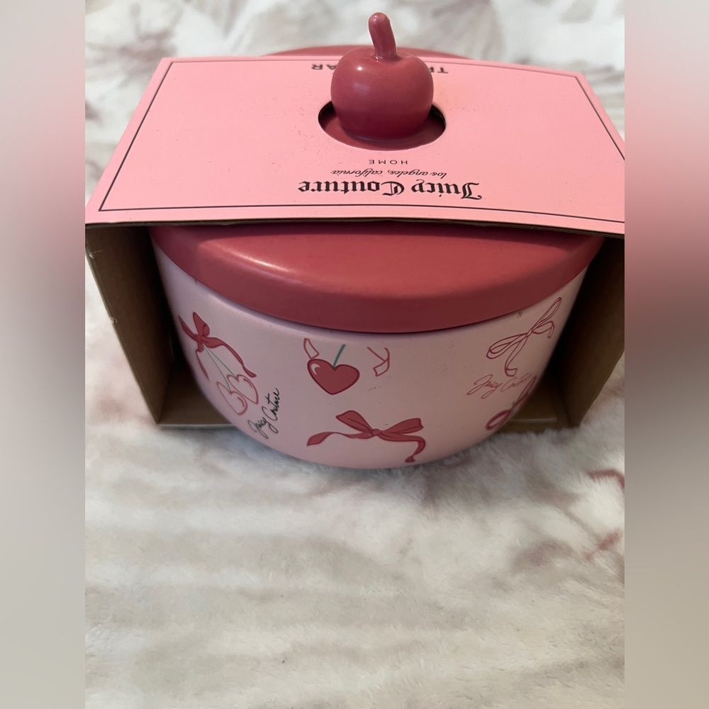 NEW JUICY COUTURE TRINKET CERAMIC JAR